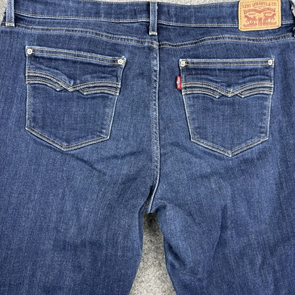Levi's 715 Bootcut Jeans Women's‎ 32 Dark Wash Western Blue Denim Casual Rodeo